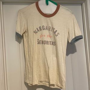 mate the label “margaritas for the senoritas” tshirt s/m